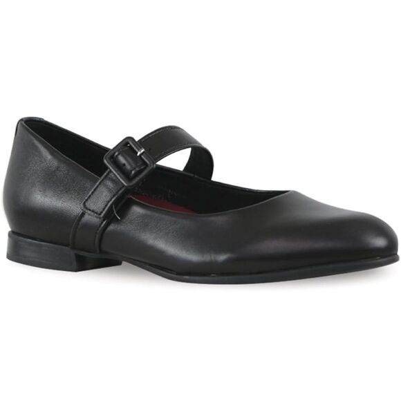 Munro Black Leather MJ Flat Mary Jane Shoes A11-2. Size 8.5M. New without box - Picture 3 of 11